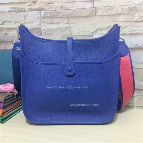 hermes evelyne deep blue|hermes evelyne 101 price.